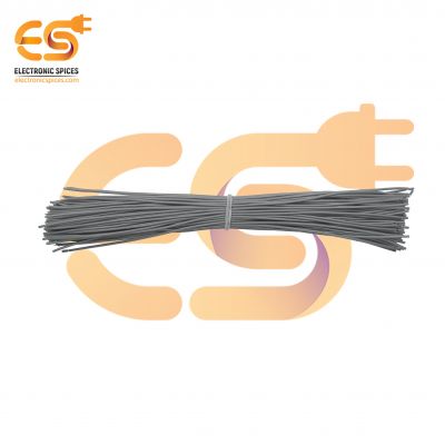 7/36 Copper Electrical Wire 28 AWG Grey Colour 25cm pack of 100pcs